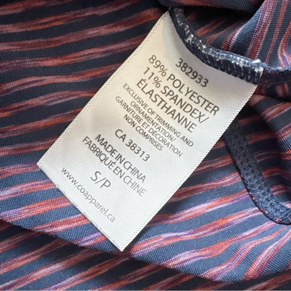 Tuff Athletics Navy Blue & Purple Striped Zip Up Athletic Jacket Size Small - Picture 7 of 10